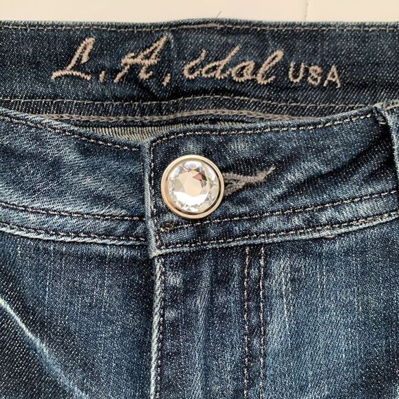 L.A. Idol Embellished Women’s Jeans Size 13. W35 L31,5 - Picture 3 of 11